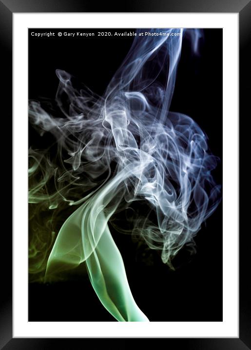 Smoke Trail Photography  Framed Mounted Print by Gary Kenyon