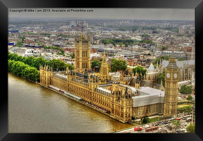 London through the eye Framed Print by Thanet Photos