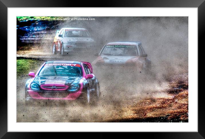 Rally cross Framed Mounted Print by Thanet Photos