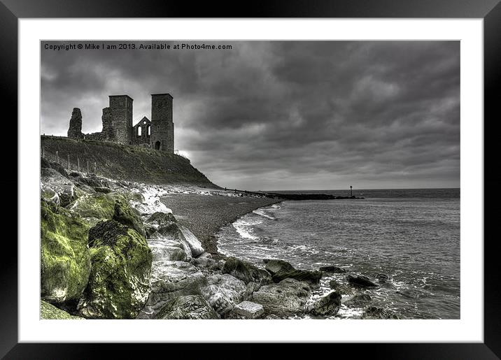 Reculver Towers Framed Mounted Print by Thanet Photos