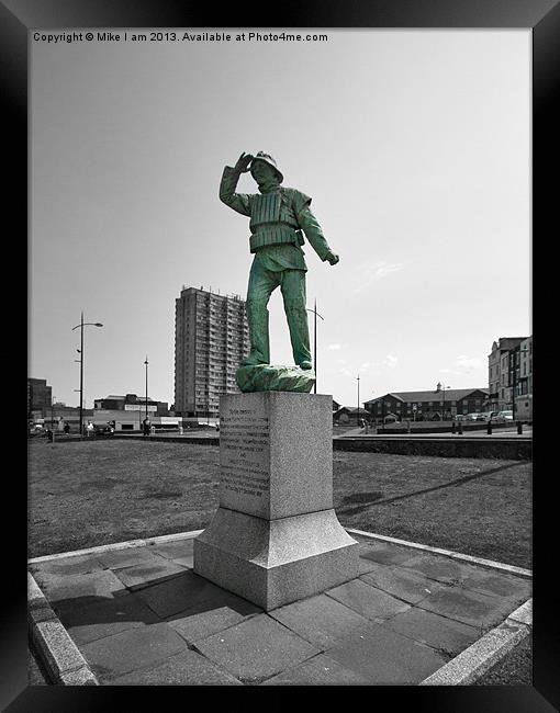 Memorial statue Framed Print by Thanet Photos