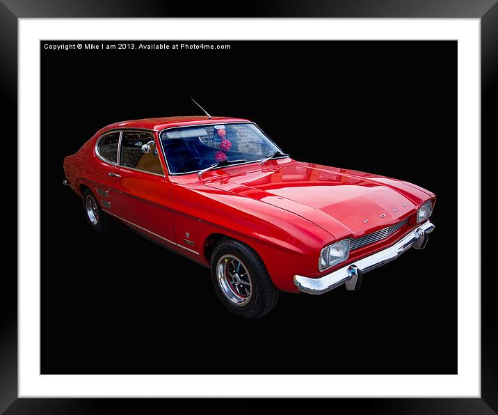 Ford Capri Framed Mounted Print by Thanet Photos