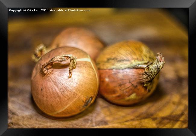Know your Onions Framed Print by Thanet Photos