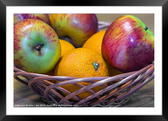 basket of fruit Framed Mounted Print by Thanet Photos
