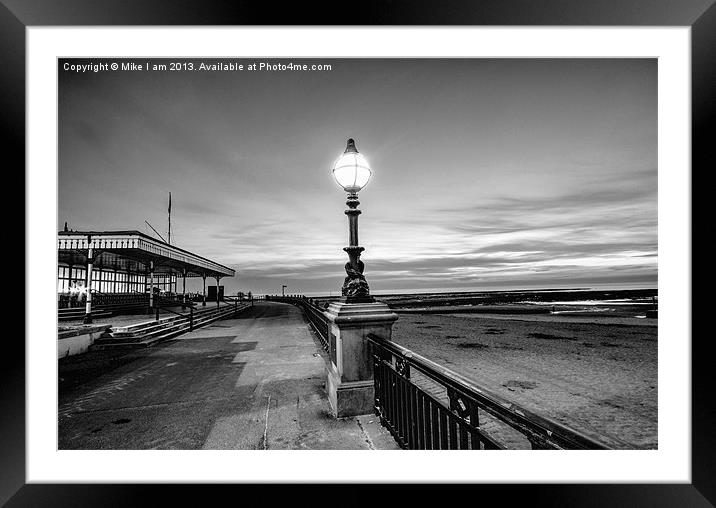 Margate in Mono Framed Mounted Print by Thanet Photos