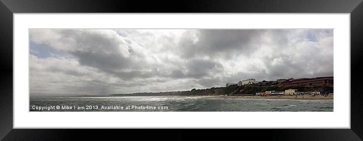Storm clouds over Bournemouth Framed Mounted Print by Thanet Photos