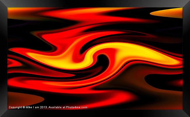 Liquid fire Framed Print by Thanet Photos