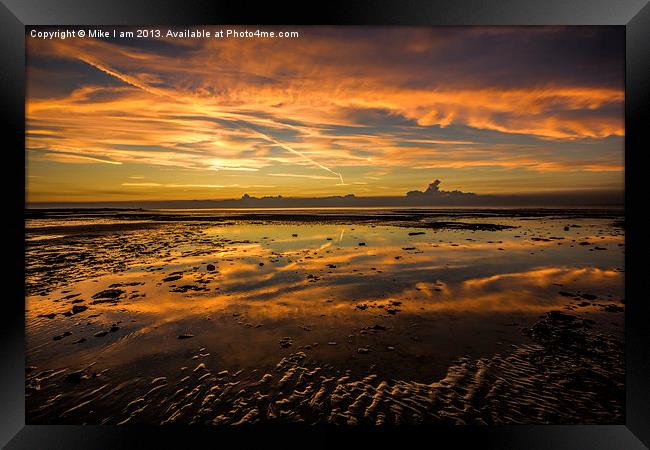 Minnis bay sunset Framed Print by Thanet Photos