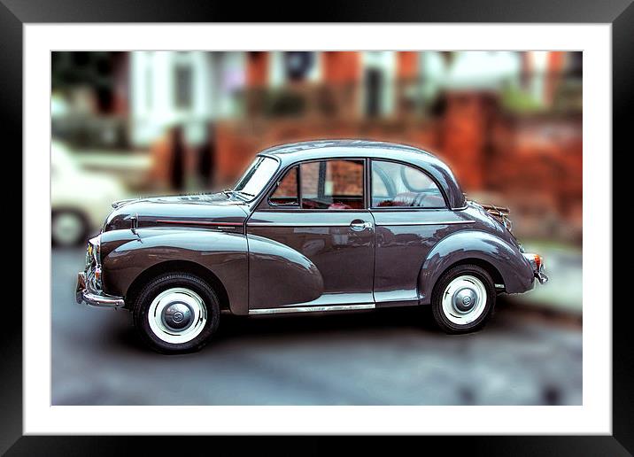 Morris Minor Framed Mounted Print by Thanet Photos