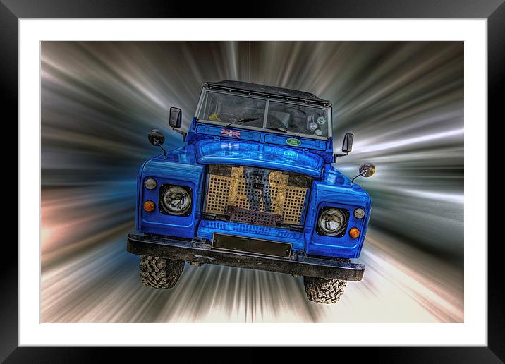 Land Rover Framed Mounted Print by Thanet Photos