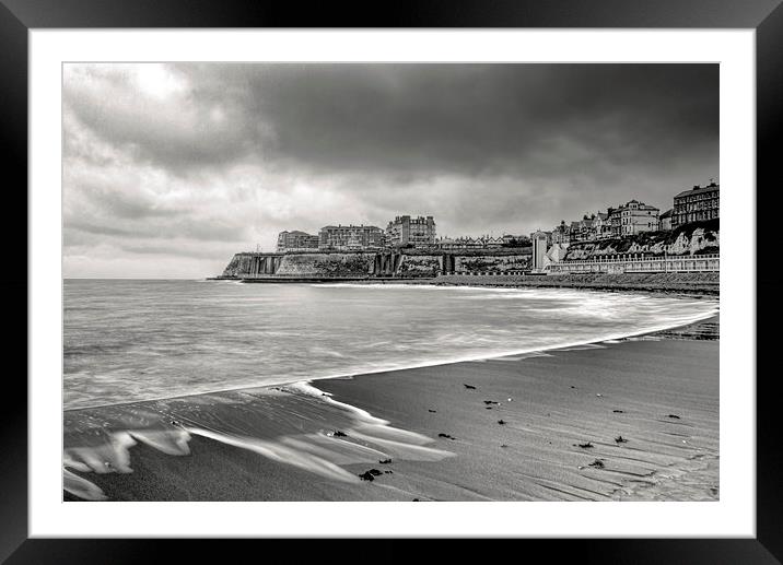 Mono beach Framed Mounted Print by Thanet Photos