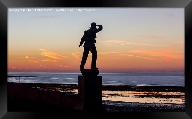 Margate statue Framed Print by Thanet Photos