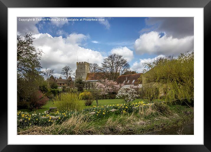 Pretty village scene Framed Mounted Print by Thanet Photos
