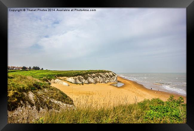 Botany bay from the cliff top Framed Print by Thanet Photos