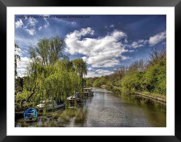Tranquil River scene Framed Mounted Print by Thanet Photos