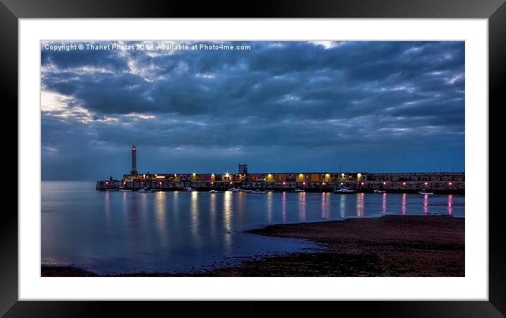 The harbour at night Framed Mounted Print by Thanet Photos