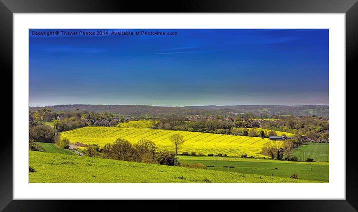 The downs Framed Mounted Print by Thanet Photos
