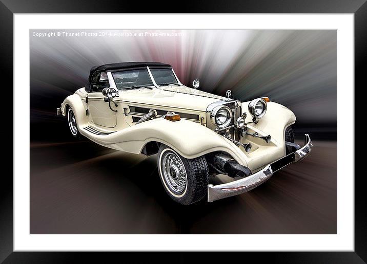 Mercedes-Benz 540K Framed Mounted Print by Thanet Photos