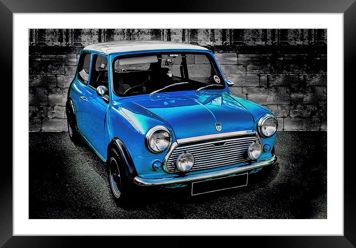 Blue mini Framed Mounted Print by Thanet Photos