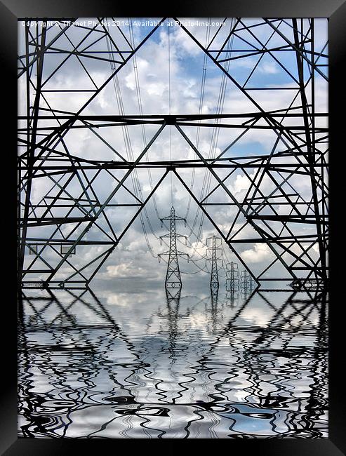 Abstract pylons Framed Print by Thanet Photos