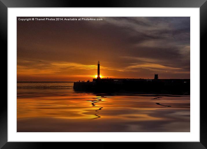 A proper sunset Framed Mounted Print by Thanet Photos