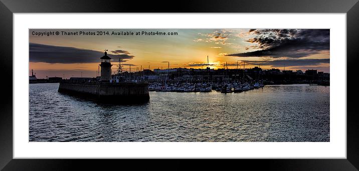  Ramsgate harbour scene Framed Mounted Print by Thanet Photos