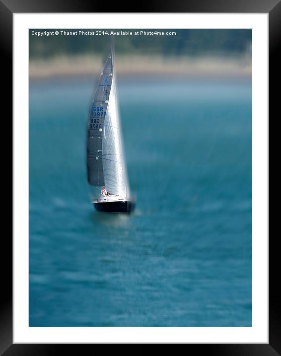  Small boat sailing Framed Mounted Print by Thanet Photos