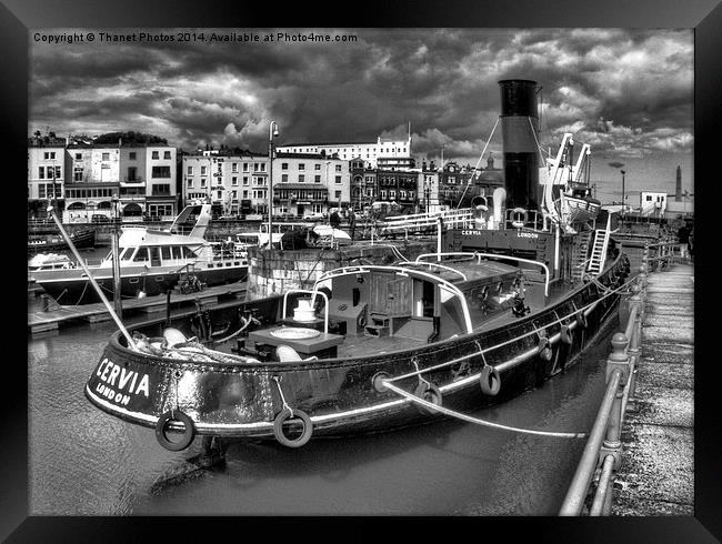  ST Cervia in Mono Framed Print by Thanet Photos