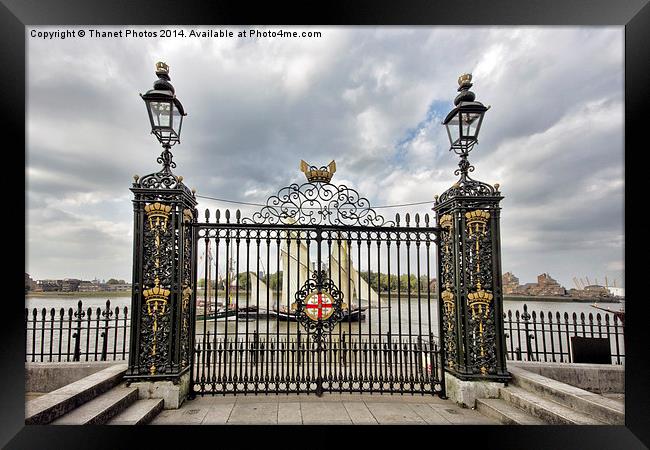  Gates to the Thames Framed Print by Thanet Photos