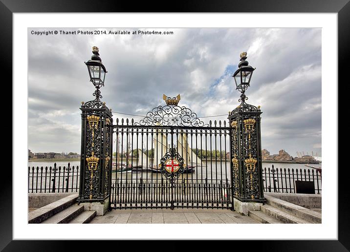  Gates to the Thames Framed Mounted Print by Thanet Photos