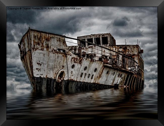  Ghost ship Framed Print by Thanet Photos