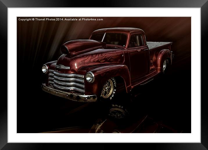  Hotrod Framed Mounted Print by Thanet Photos