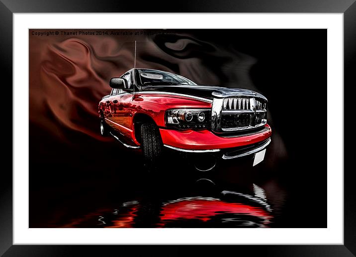 Dodge Ram Framed Mounted Print by Thanet Photos