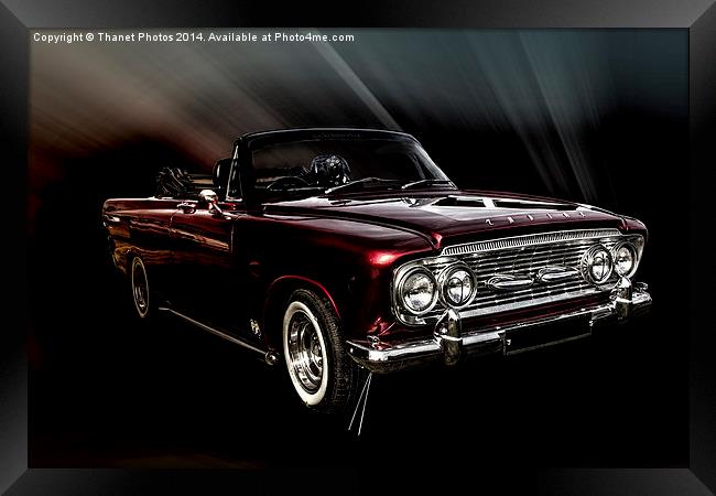  convertible Ford Zodiac Framed Print by Thanet Photos