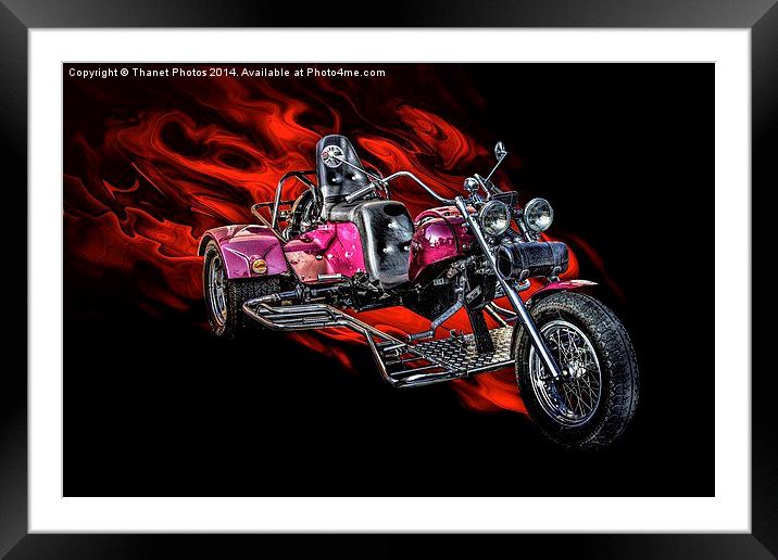  Custom trike  Framed Mounted Print by Thanet Photos
