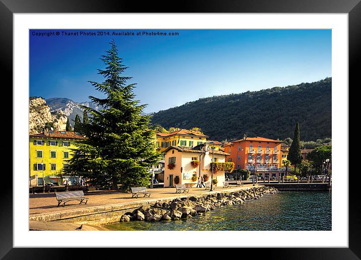  Nago–Torbole Framed Mounted Print by Thanet Photos
