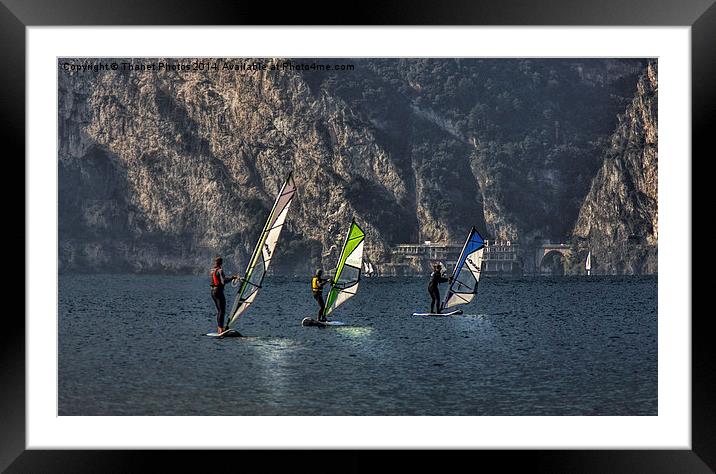  Wind surfing Framed Mounted Print by Thanet Photos