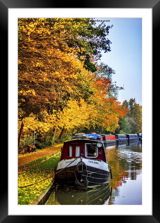  Narrow boats Framed Mounted Print by Thanet Photos