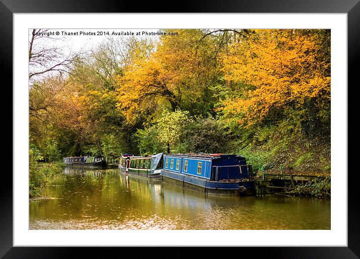  Canal boats Framed Mounted Print by Thanet Photos