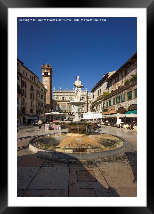  Piazza delle Erbe Framed Mounted Print by Thanet Photos