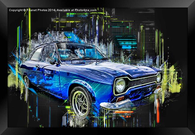  Ford Escort  Framed Print by Thanet Photos