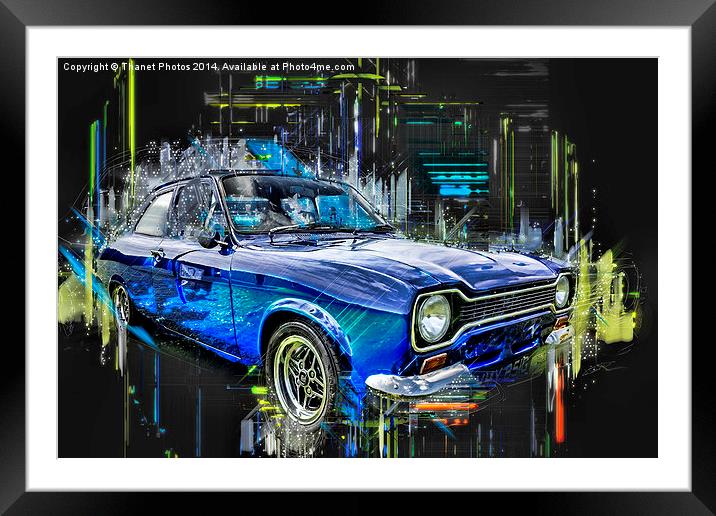  Ford Escort  Framed Mounted Print by Thanet Photos