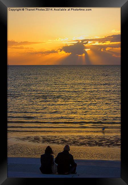  together by the sea Framed Print by Thanet Photos