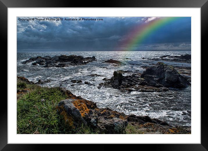  Rainbow at Elie and Earlsferry  Framed Mounted Print by Thanet Photos