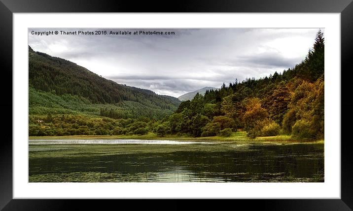  Loch Monzievaird Framed Mounted Print by Thanet Photos
