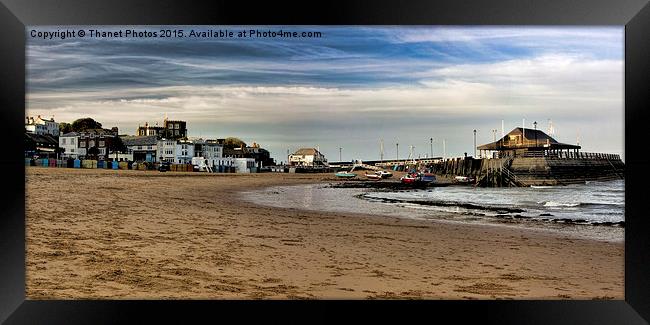  Beach and harbour Framed Print by Thanet Photos