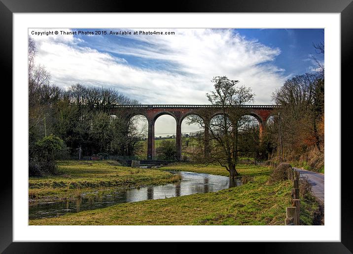   Eynsford train viaduct  Framed Mounted Print by Thanet Photos
