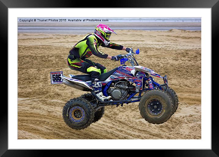  Quad bike race Framed Mounted Print by Thanet Photos