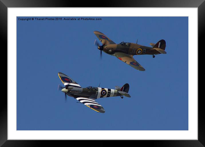 WW11 Fighter planes  Framed Mounted Print by Thanet Photos