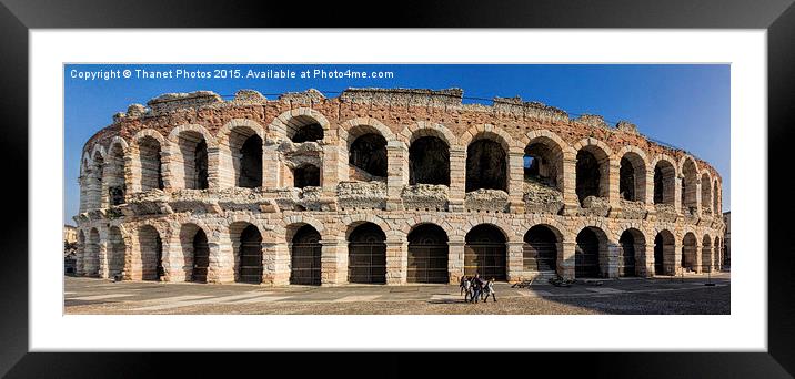  Verona Arena Framed Mounted Print by Thanet Photos